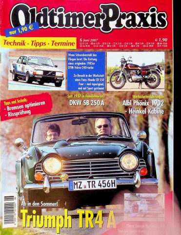 Deckblatt Oldtimer Praxis (06/2007)